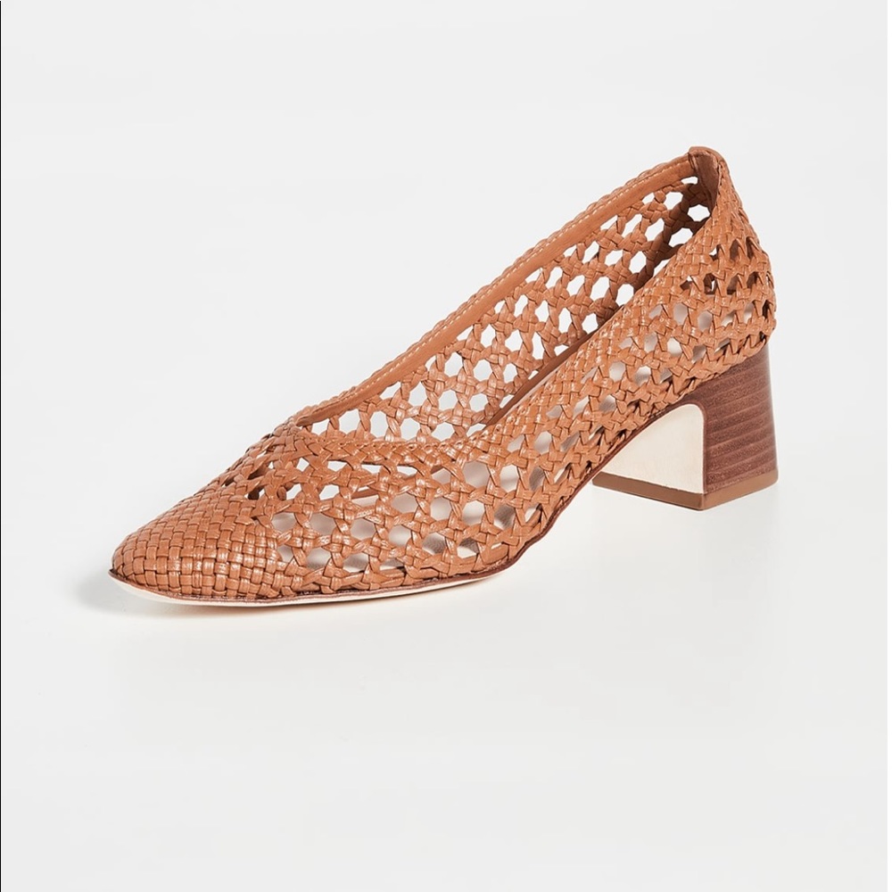 Loeffler Randall Imogene Woven Leather Pumps